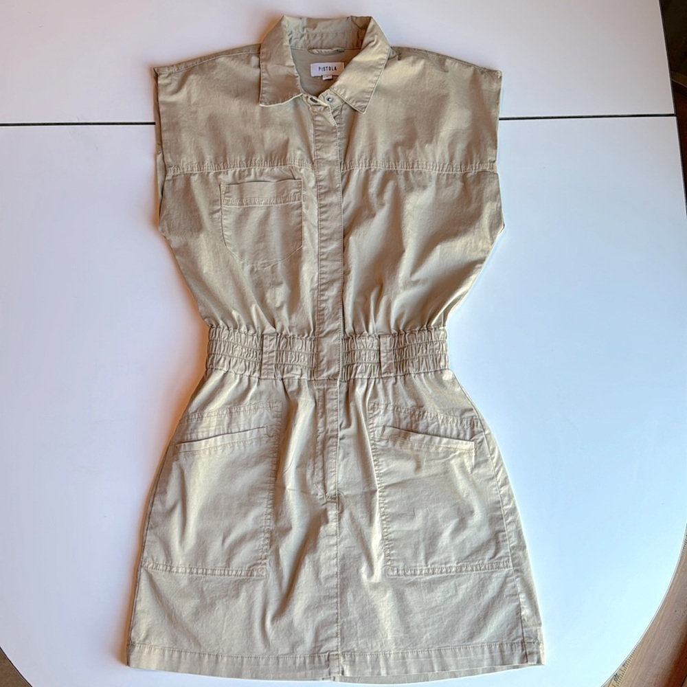 Pistola Rosie mini dress in coconut size S - Picture 2 of 10